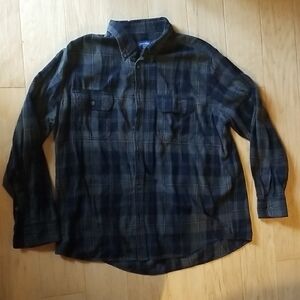 Faded Glory Navy Cotton Shirt